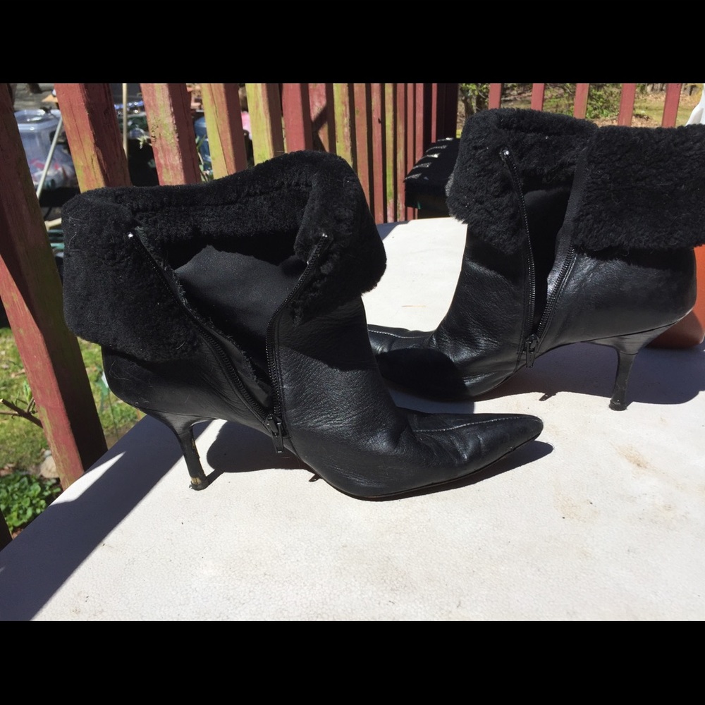 Circa Joan and David shearling Ankle boots